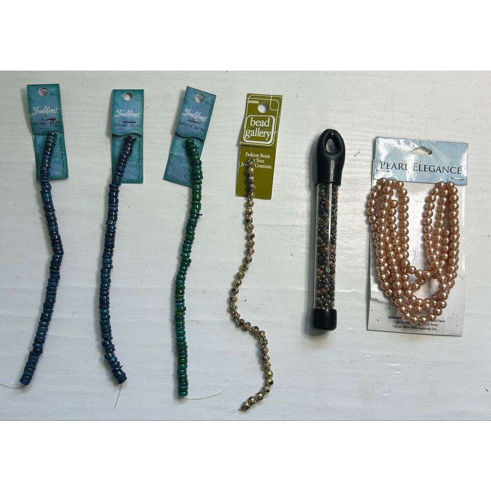 Pearl Heishi Cloisonne Bead Lot Craft Supplies
